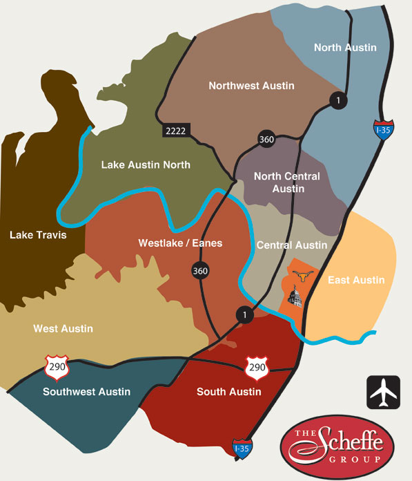 Austin Area Map